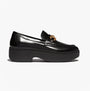 FitFlop F-LUMA CHUNKY SNAFFLE Womens Wedge Loafers Black