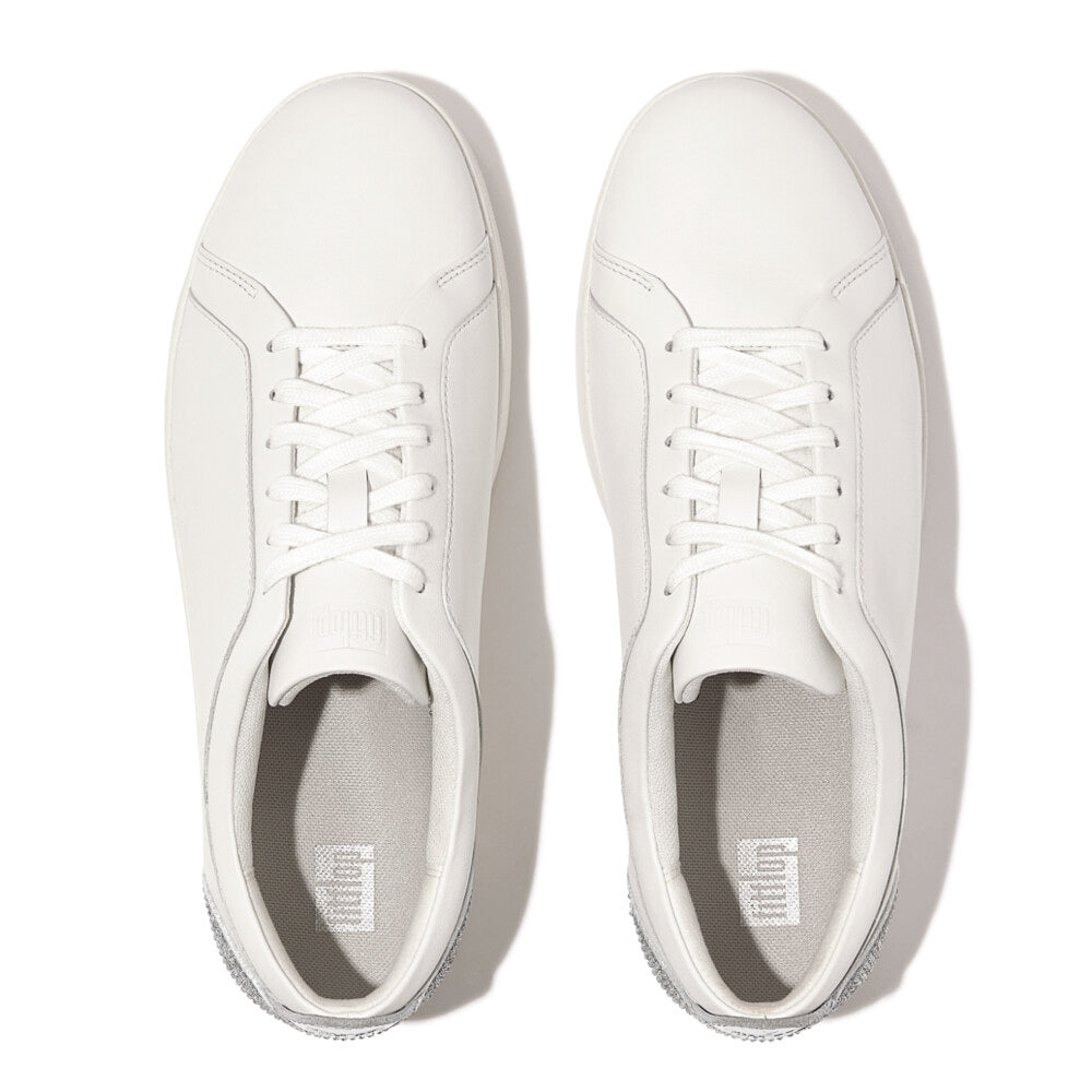 FitFlop RALLY CRYSTAL-BACKTAB Womens Trainers Urban White/Silver