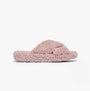 FitFlop iQUSHION D-LUXE Womens Cross Slides Dusky Pink