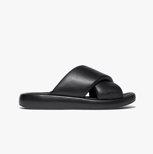 FitFlop iQUSHION D-LUXE Womens Slides All Black