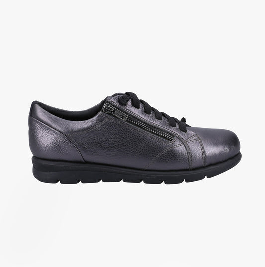 Fleet & Foster POLPERRO Lace Womens Shoes Pewter