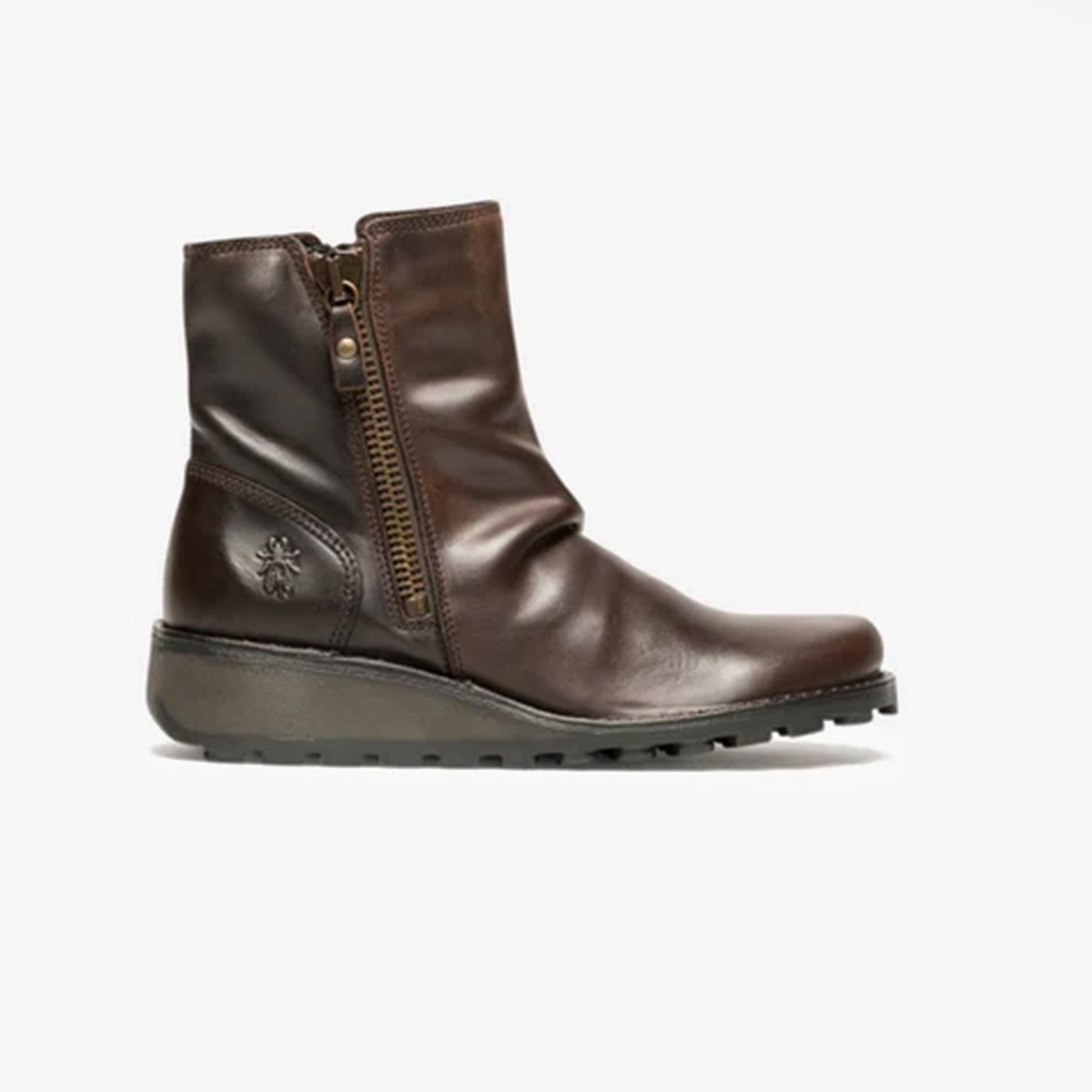 Fly London MON944FLY Womens Ankle Boots Dark Brown