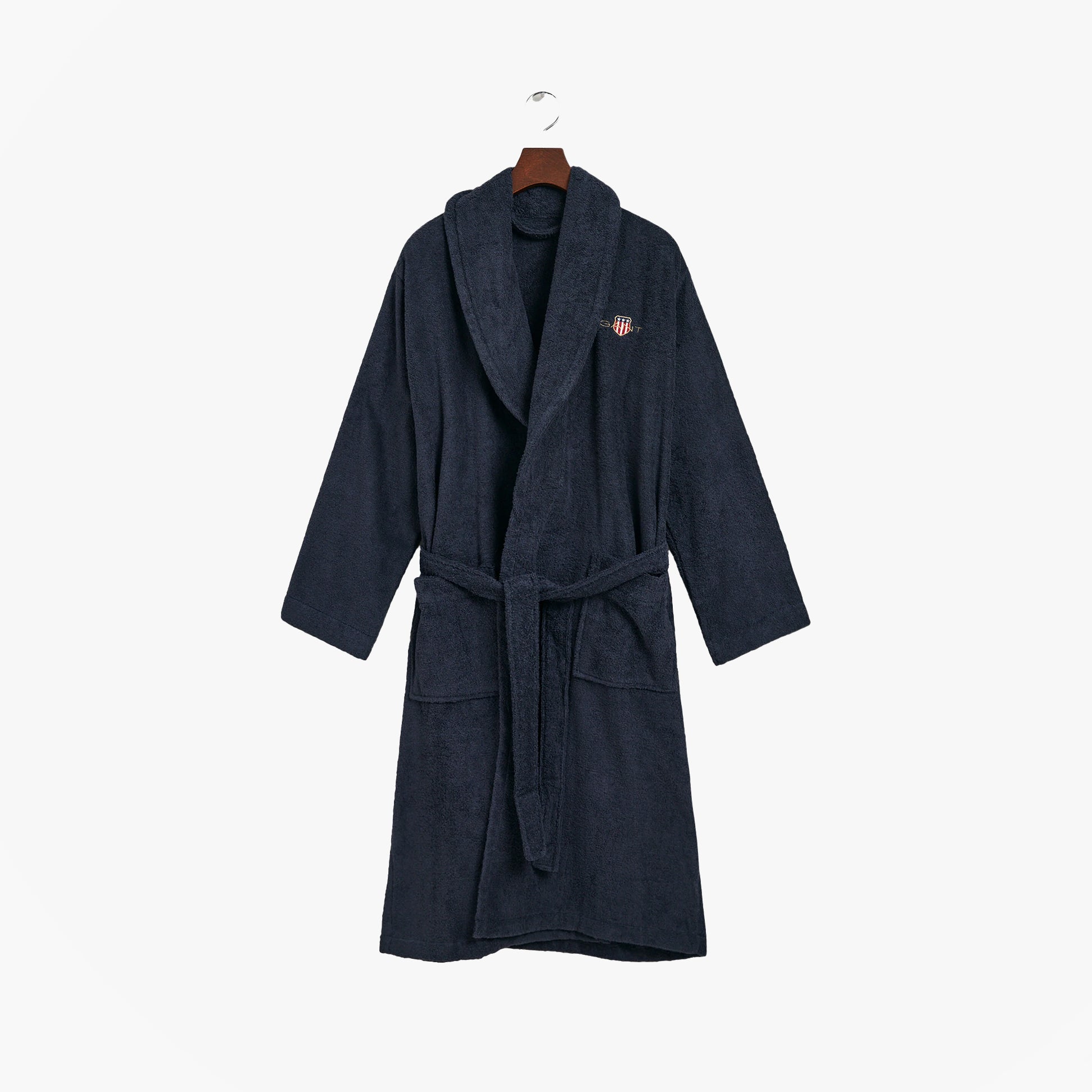 GANT ARCHIVE SHIELD TERRY Bathrobe Evening Blue