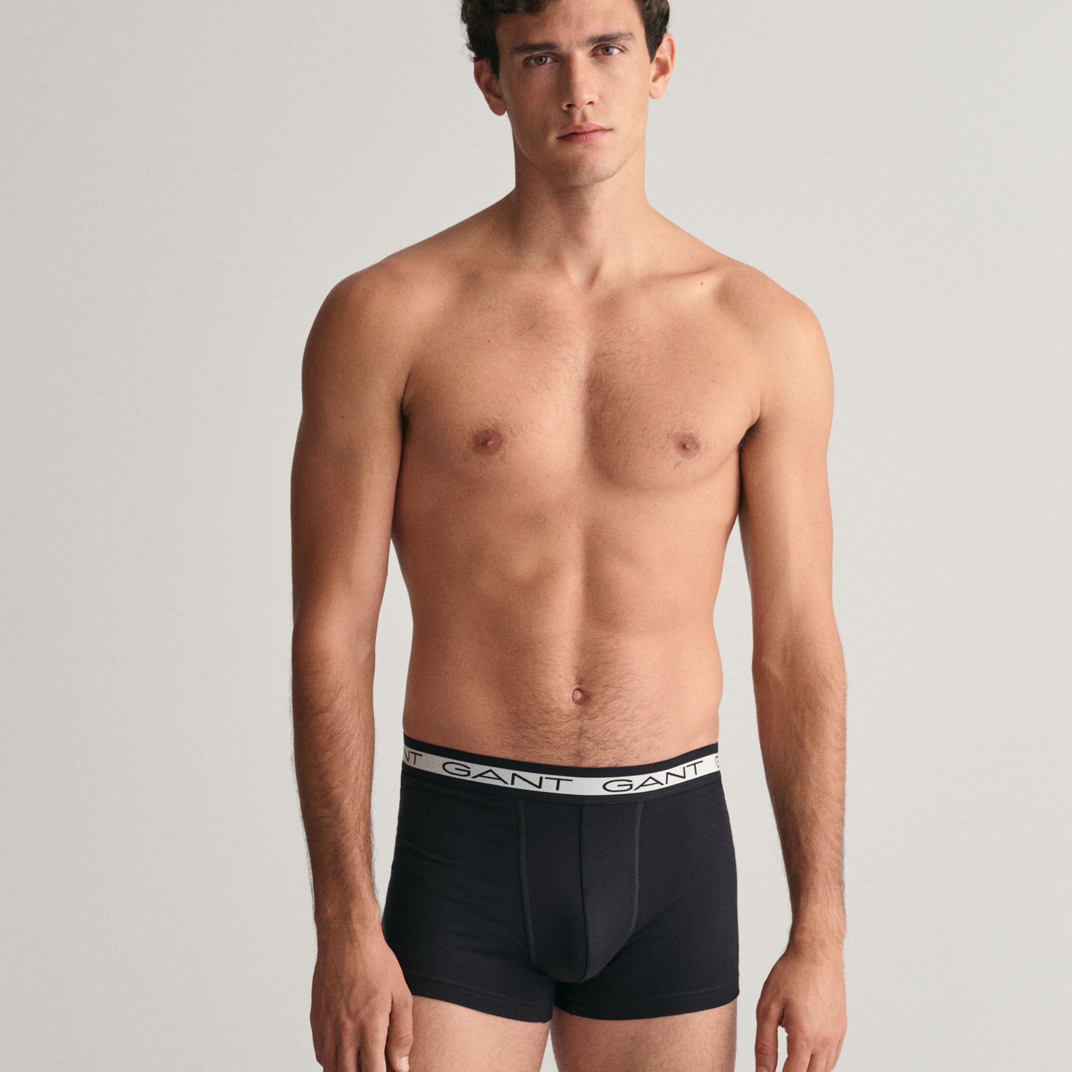 GANT CORE Mens 3 Pack Trunks Black
