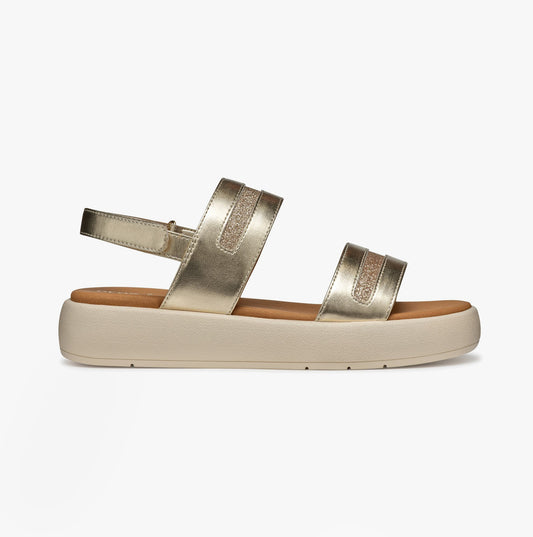GEOX D CAMALEI Womens Sandals Light Gold