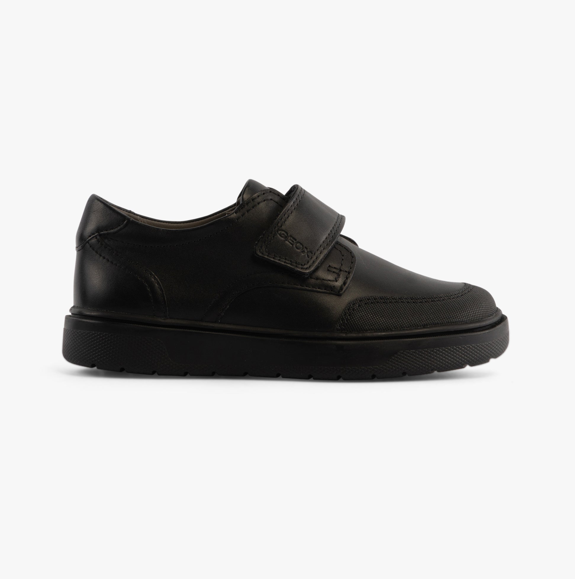 GEOX J RIDDOCK BOY Kids Leather Shoes Black