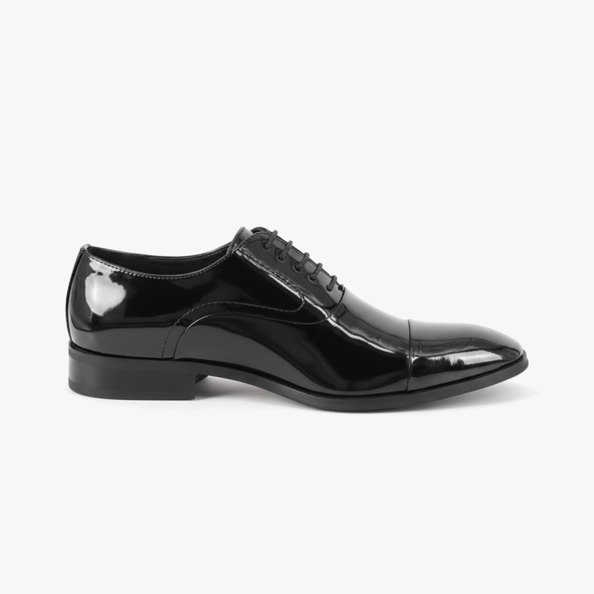 Goor Mens 5 Eyelet Capped Oxford Black