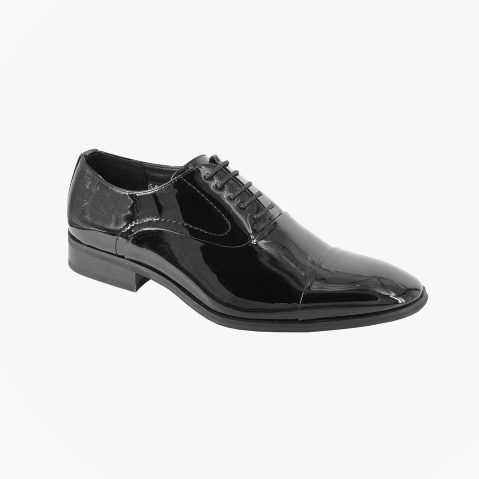 Goor Mens 5 Eyelet Capped Oxford Black