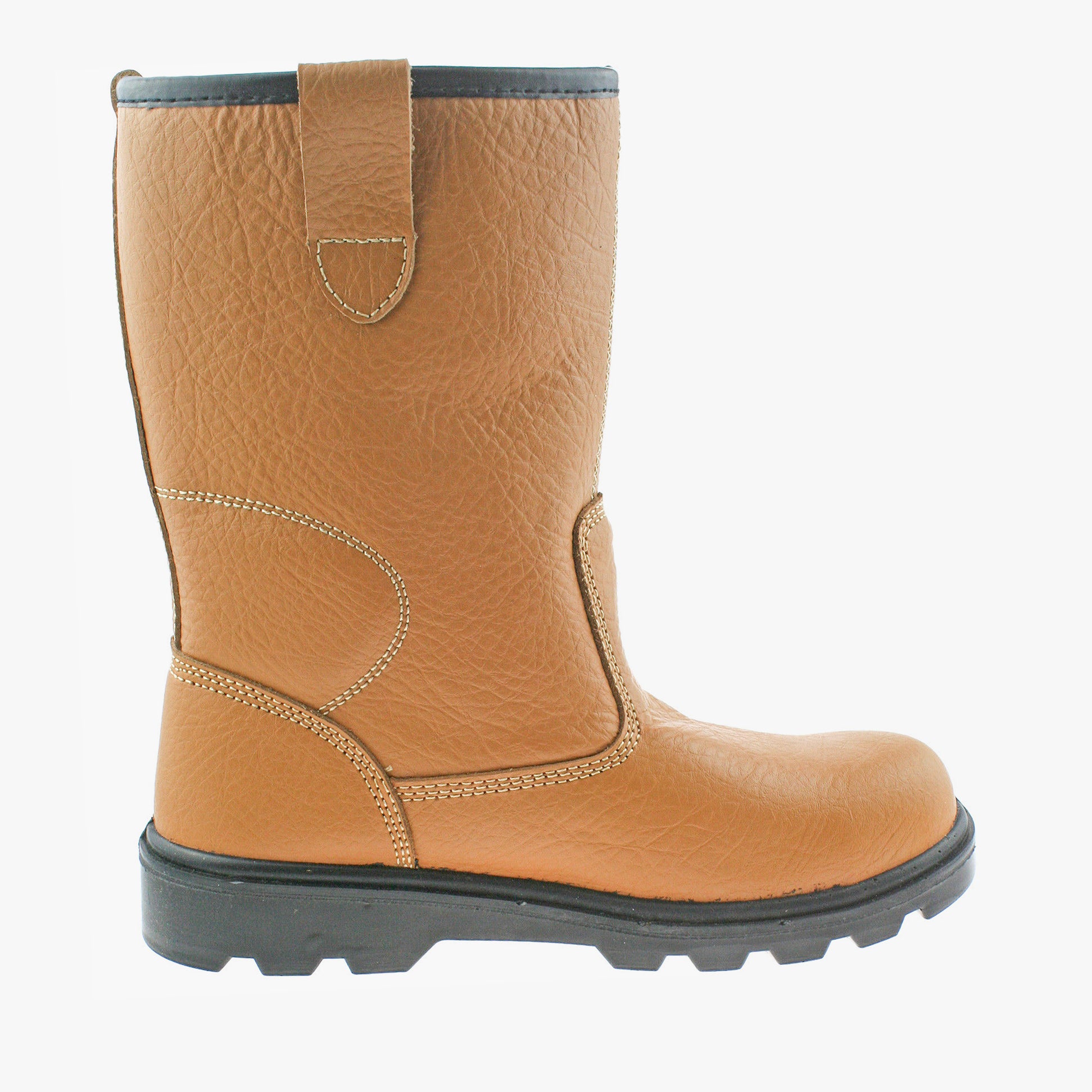 Grafters M020BSM Unisex Rigger Safety Boots Tan