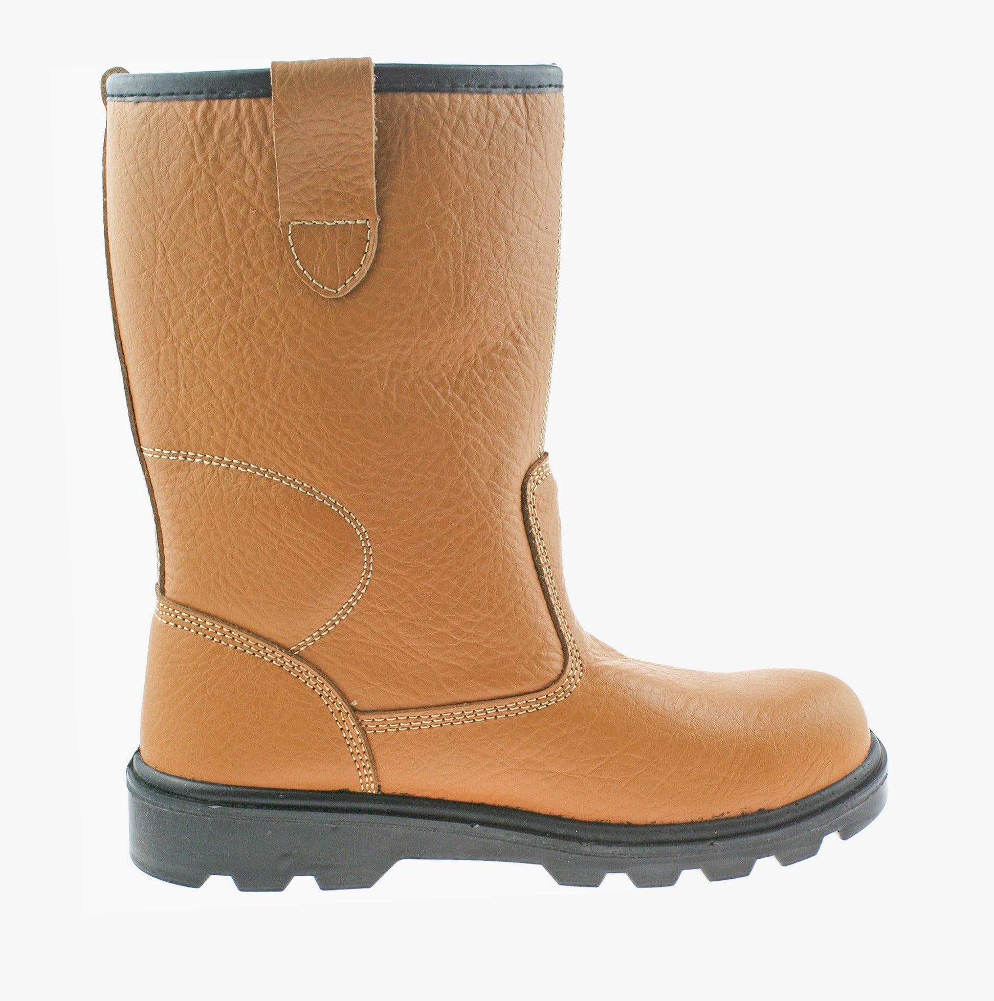 Grafters M020BSM Unisex Rigger Safety Boots Tan