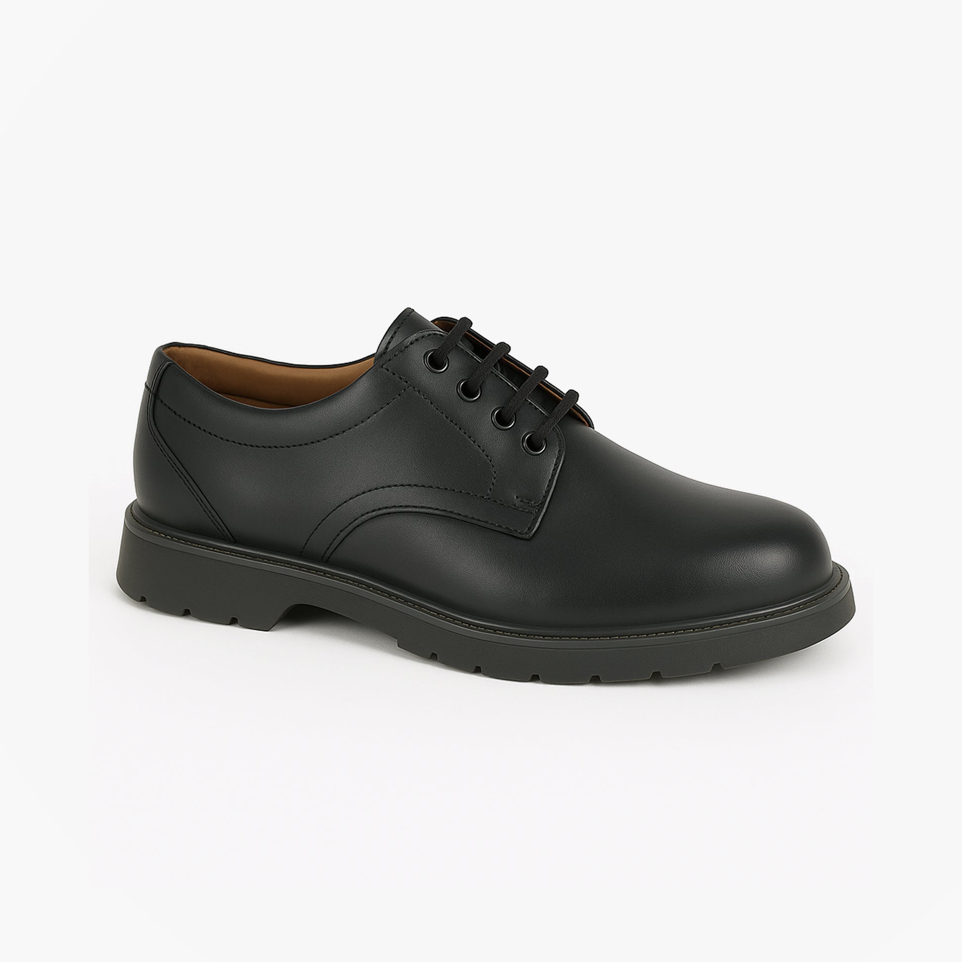 Grafters M181A Mens Leather Shoes Black