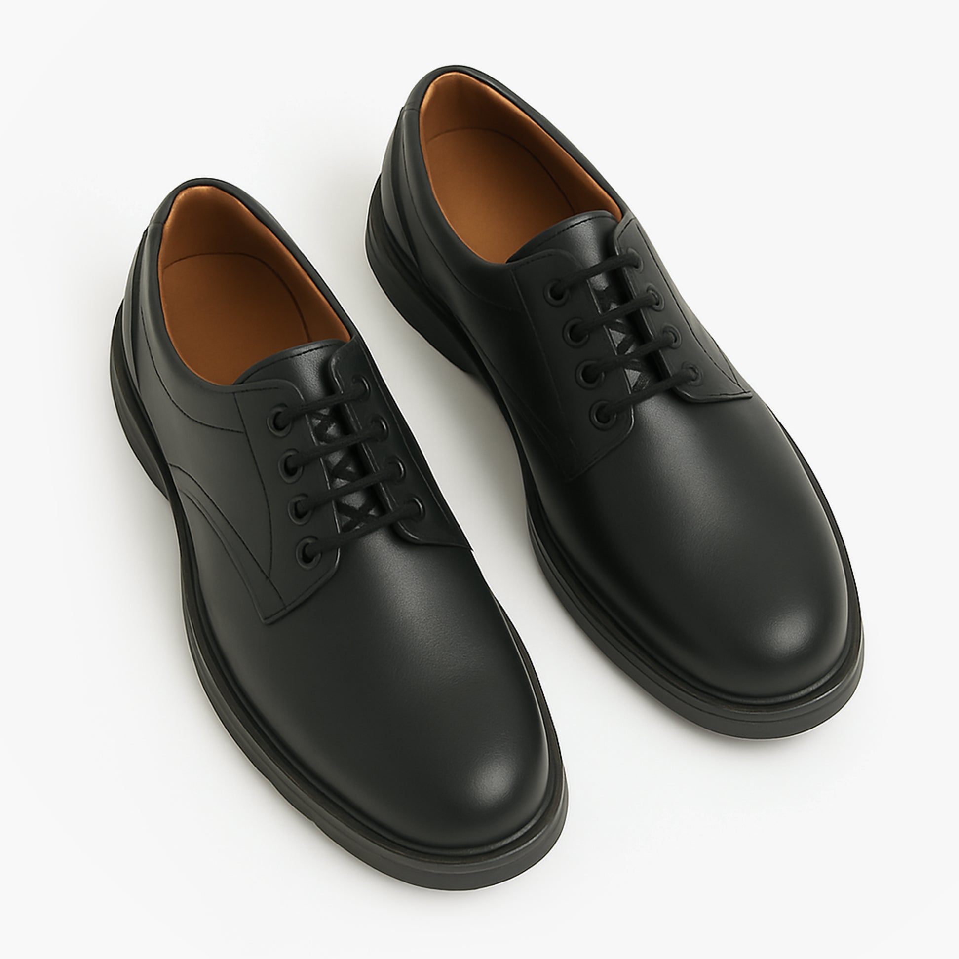 Grafters M181A Mens Leather Shoes Black