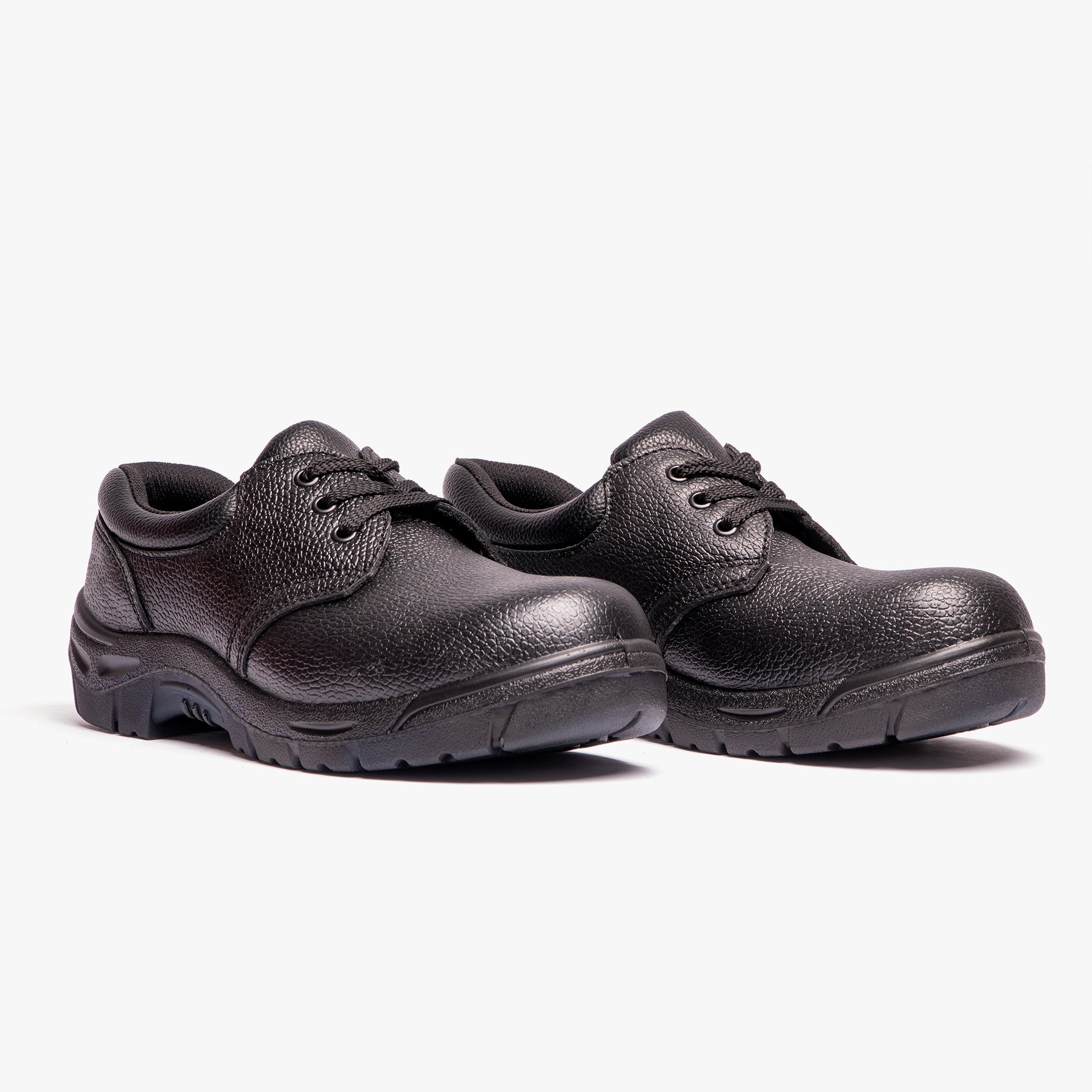 Grafters M530A Mens Leather Safety Shoes Black