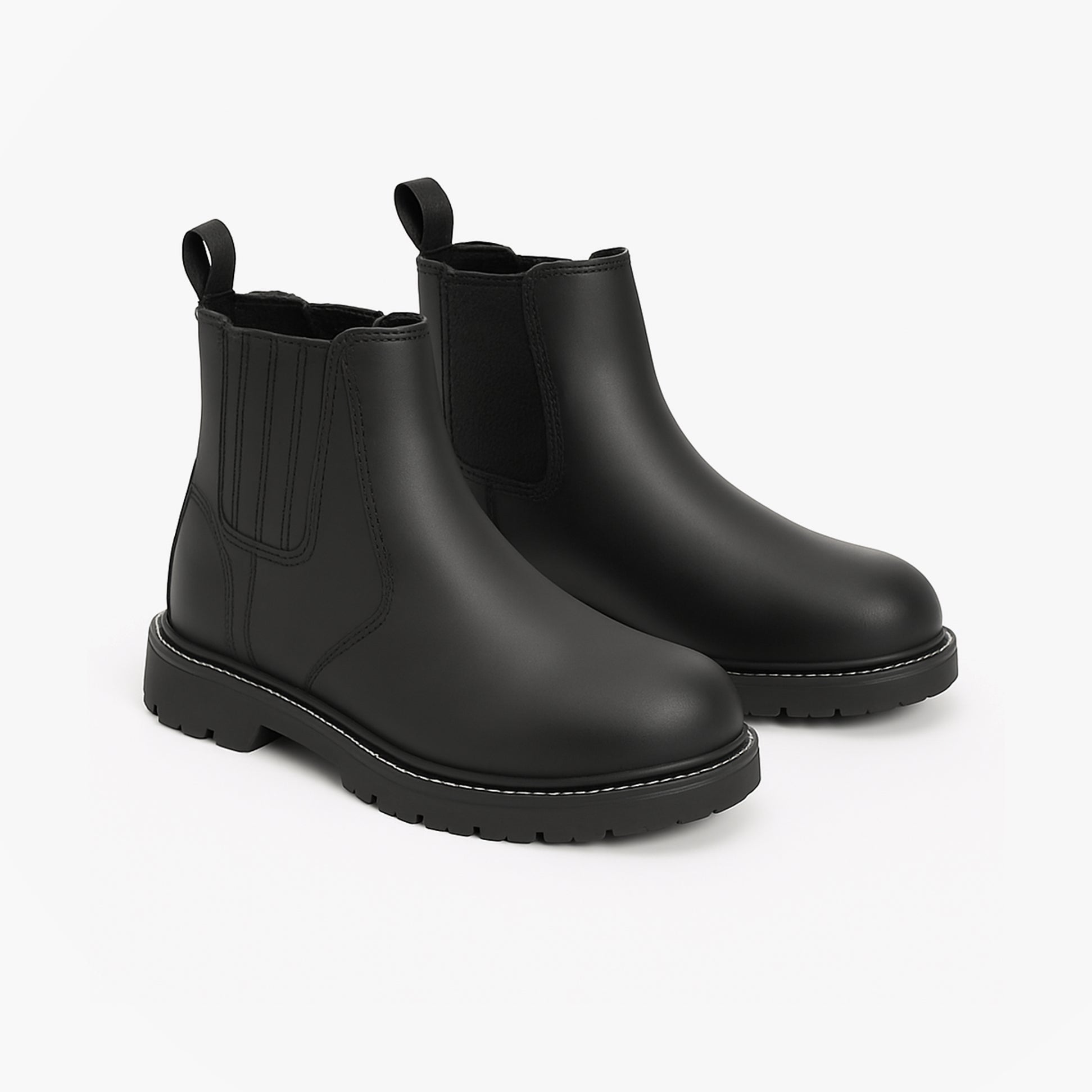 Grafters M763A Mens Leather Safety Boots Black