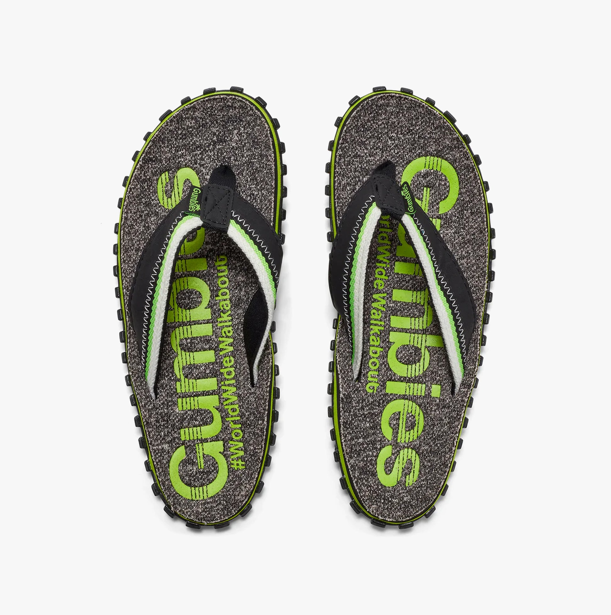 Gumbies CAIRNS Mens Recycled Flip-Flops Lime