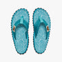 Gumbies ISLANDER Womens Recycled Flip-Flops Turquoise Swirls