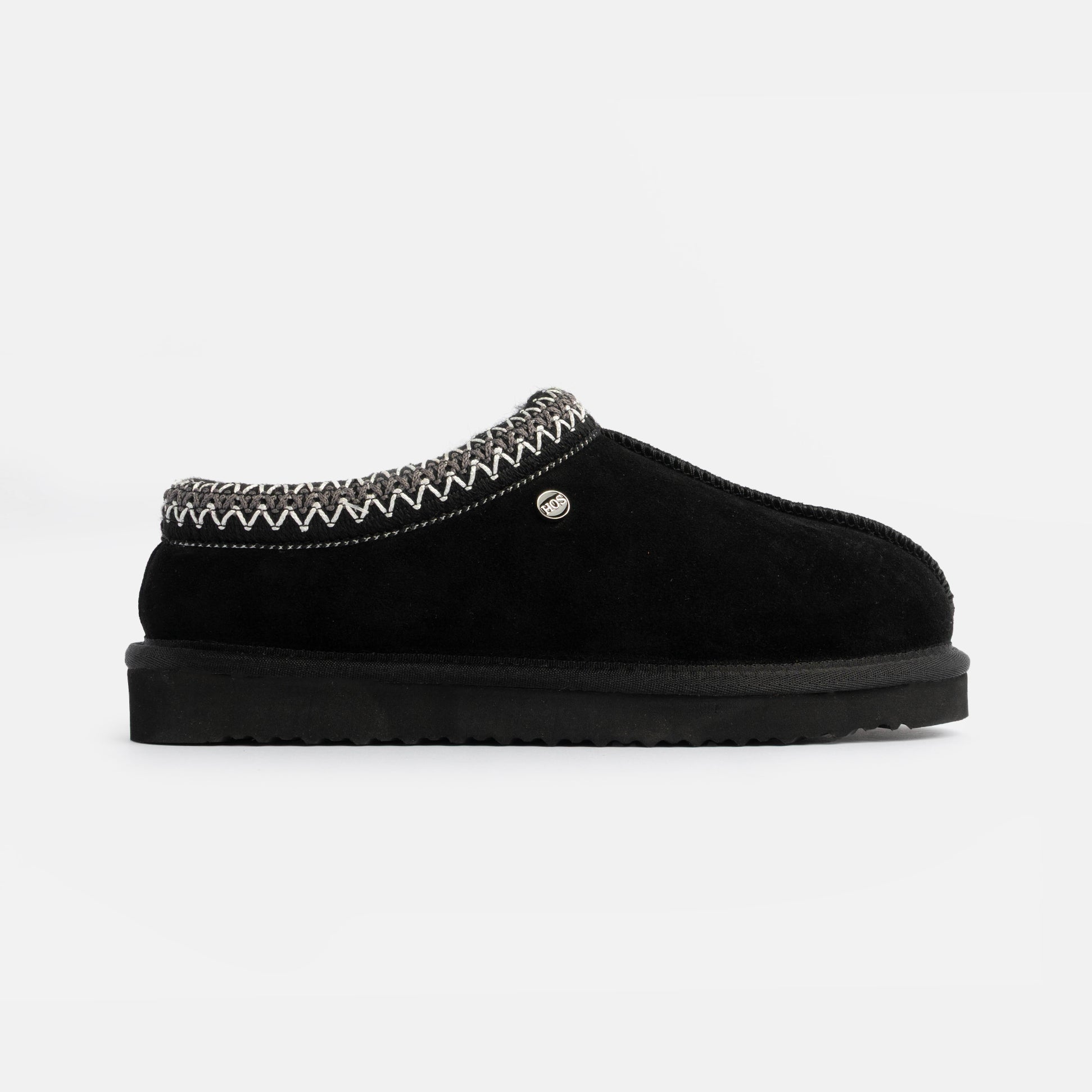 HOS Sheepskin BELLA Womens Full Slippers Black