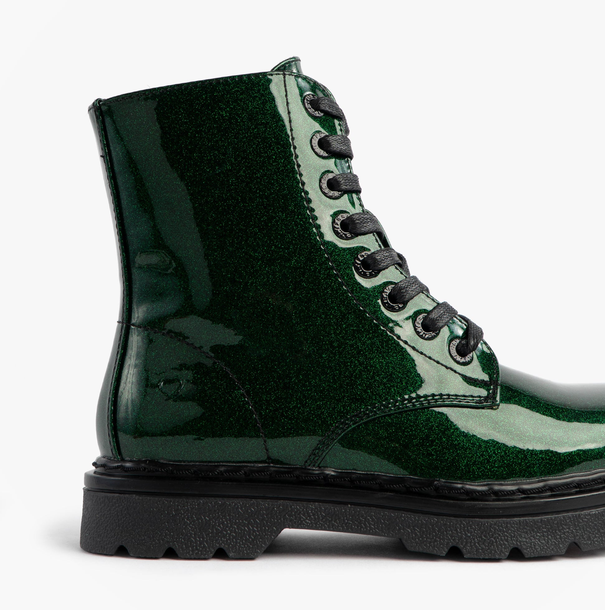 Heavenly Feet JUSTINA2 GLITTER Womens Ankle Boots Emerald Glitter