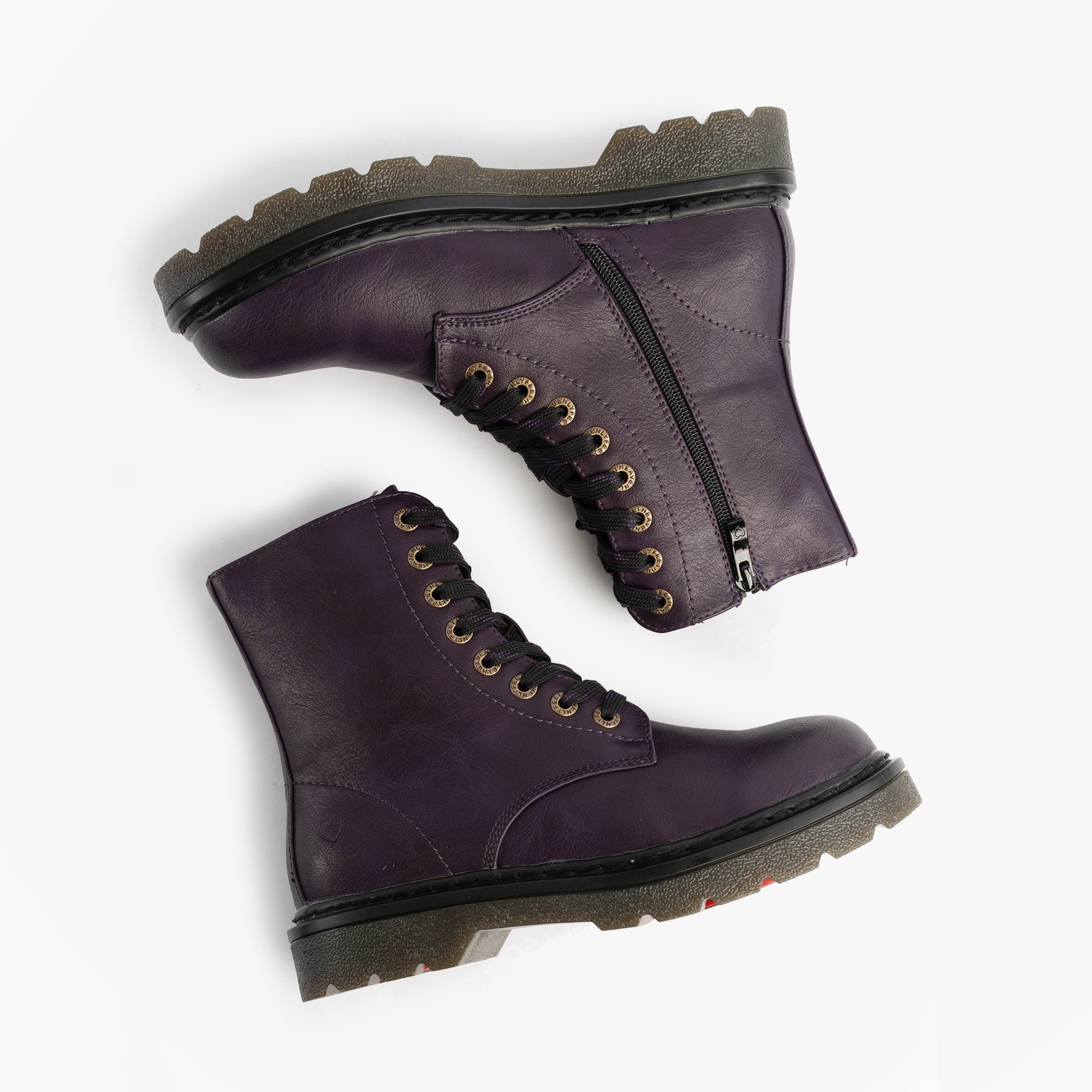 Heavenly Feet JUSTINA2 Womens Ankle Boots Purple