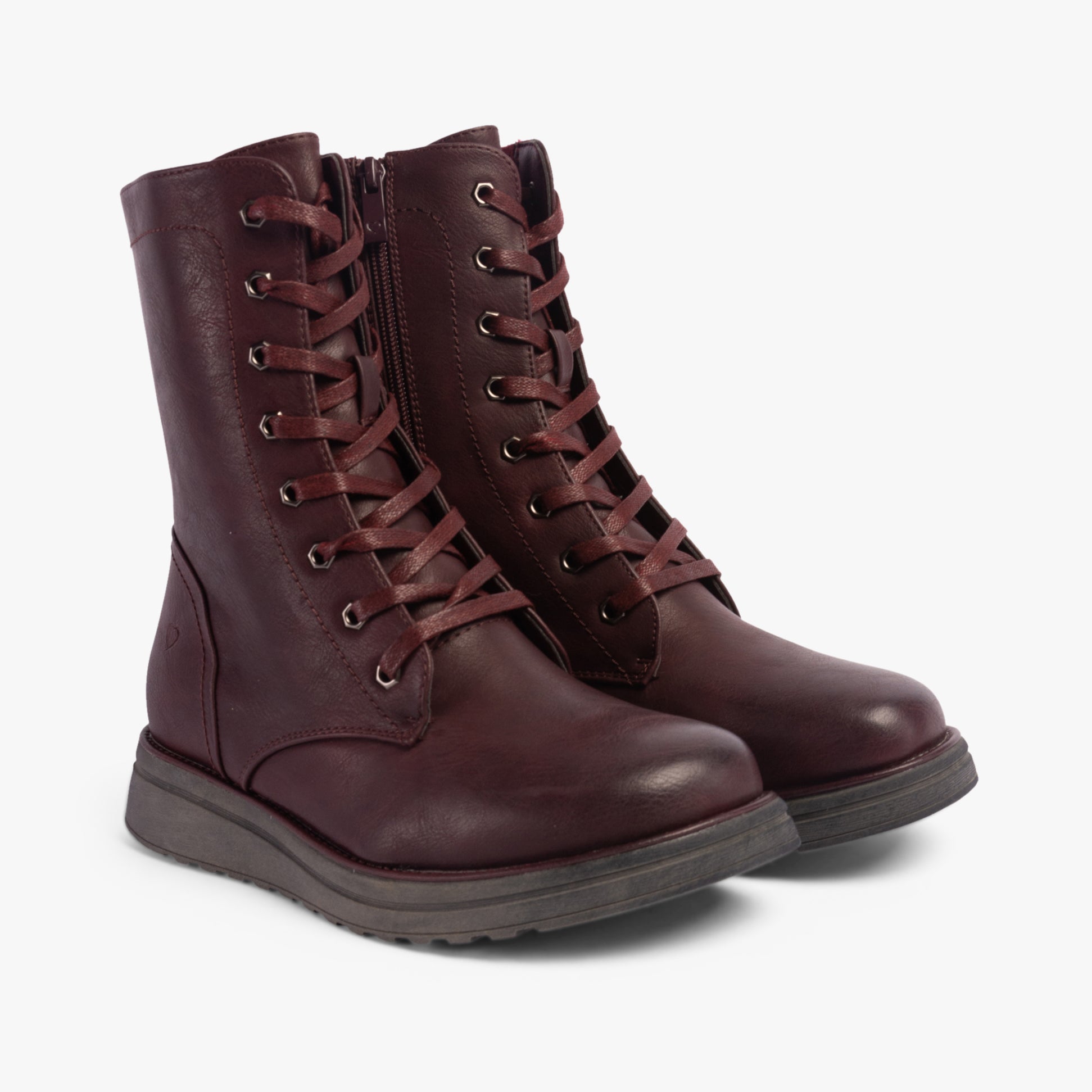 Heavenly Feet MARTINA4 Womens Ankle Boots Burgundy