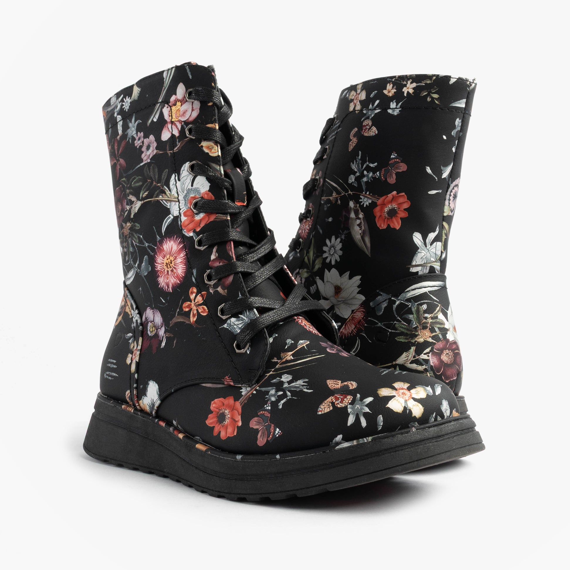 Heavenly Feet MARTINA4 PRINT FANTASY Womens Ankle Boots Black