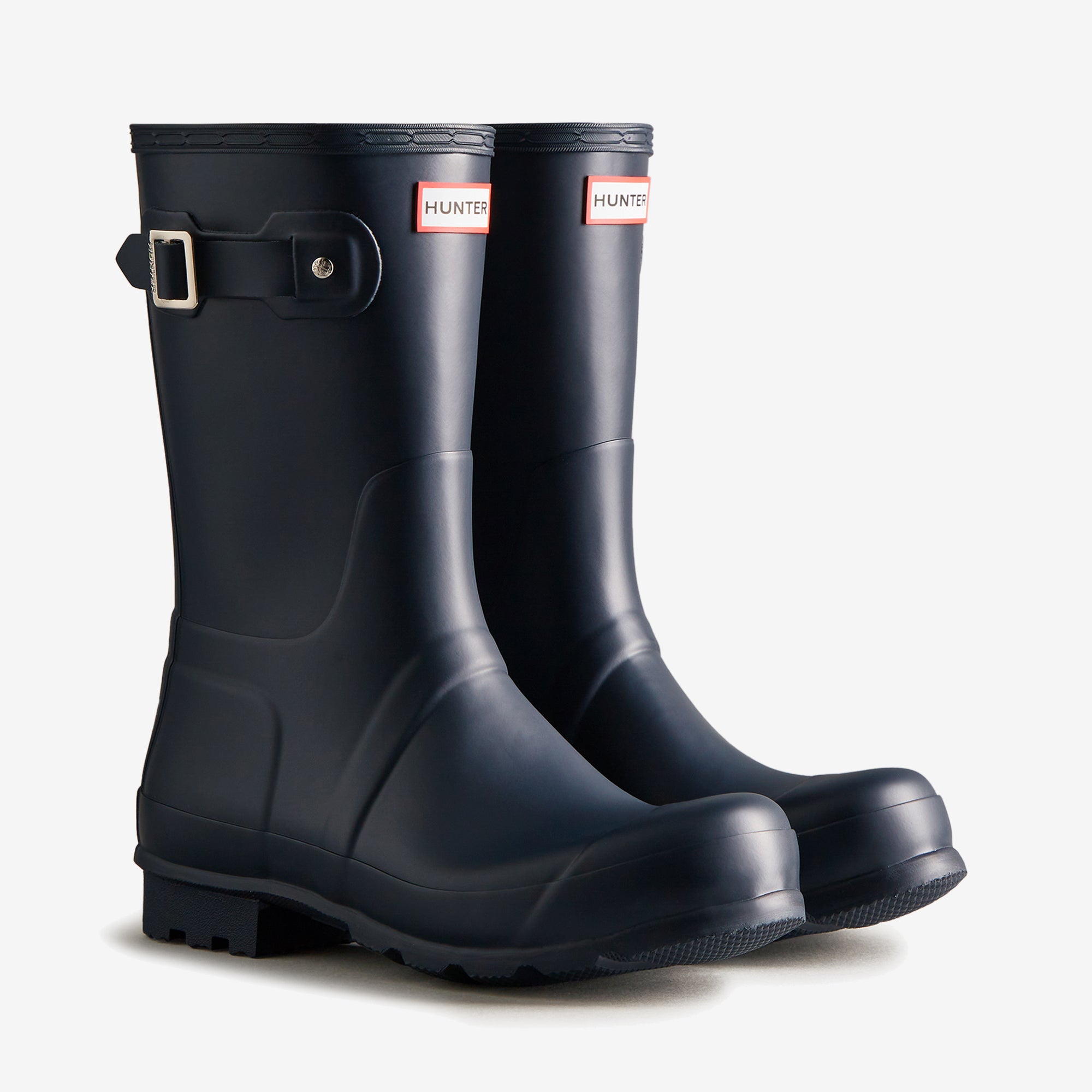 Hunter ORIGINAL SHORT Mens Wellies Navy