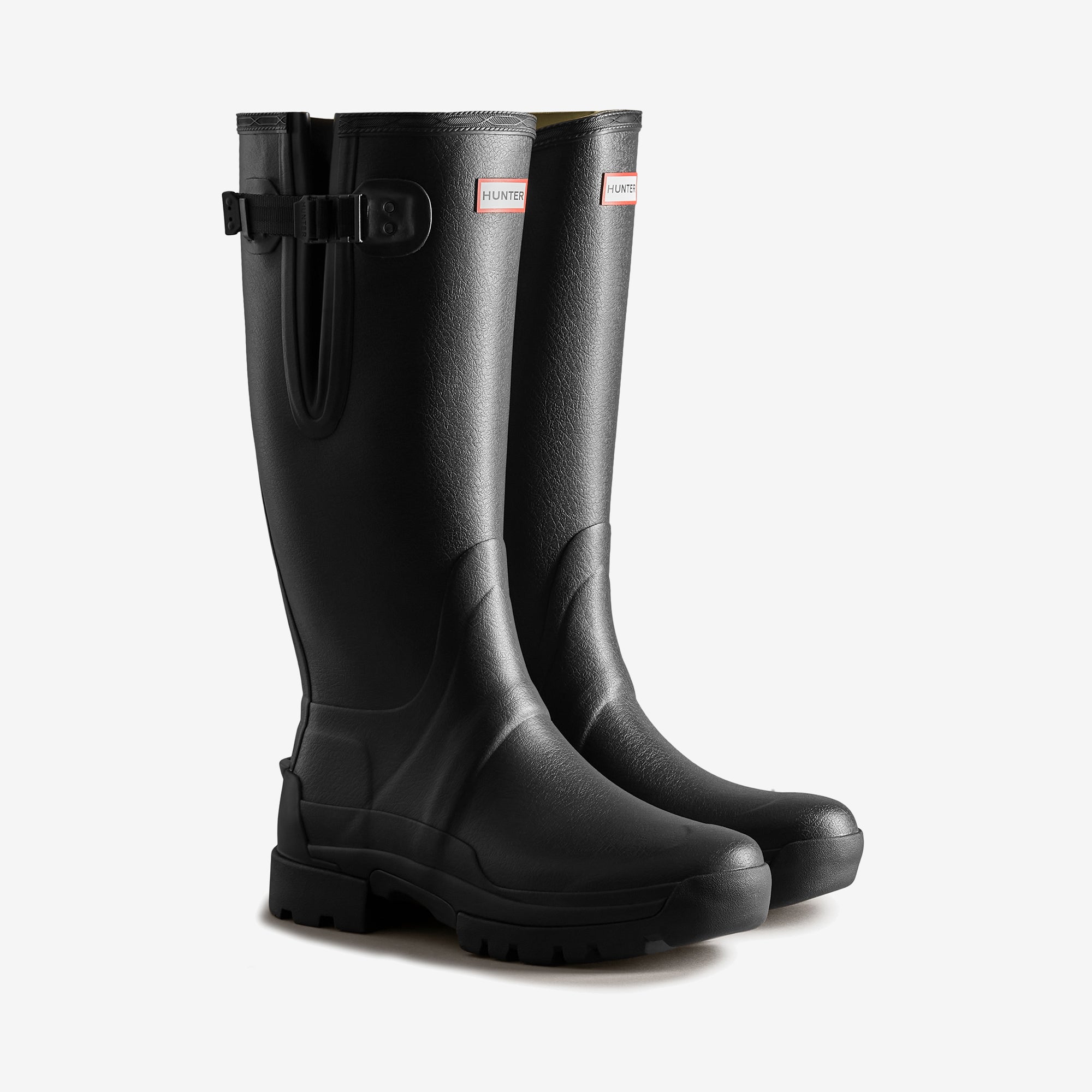 Hunter BALMORAL ADJUSTABLE 3MM Mens Wellies Black