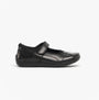 Hush Puppies CINDY Girls Leather School Shoes Black