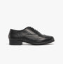 Hush Puppies KADA Girls School Shoes Black (Leather)