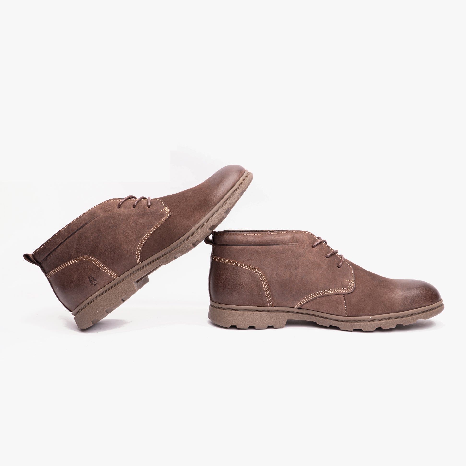 Hush Puppies TYSON Mens Boots Brown