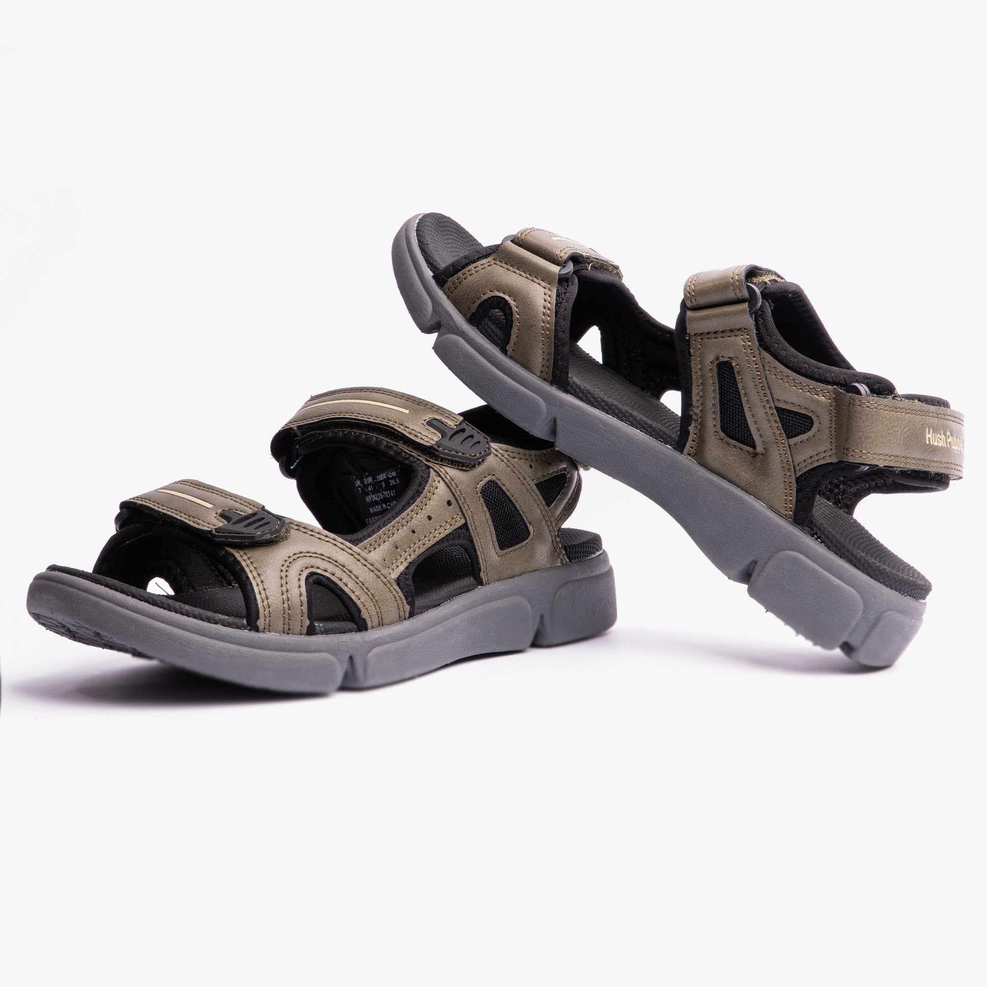 Hush Puppies CASTRO Mens Sandals Khaki