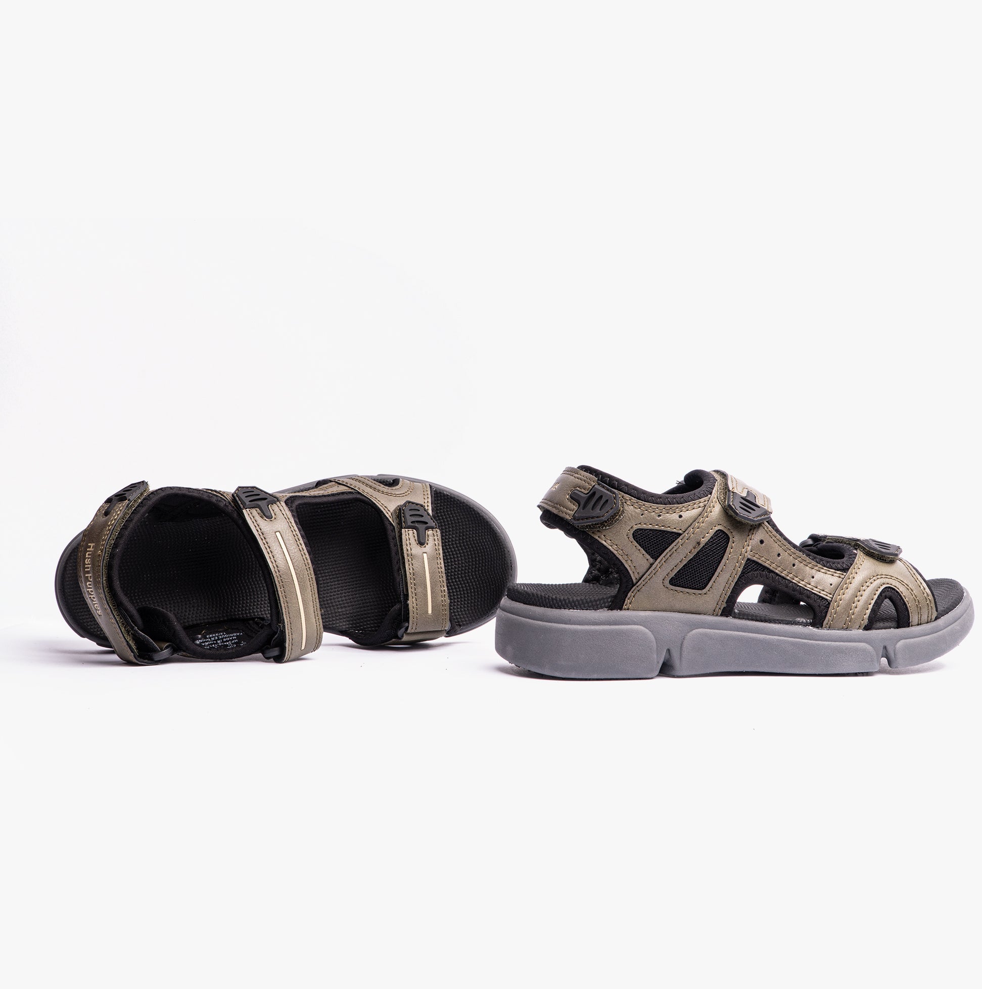 Hush Puppies CASTRO Mens Sandals Khaki