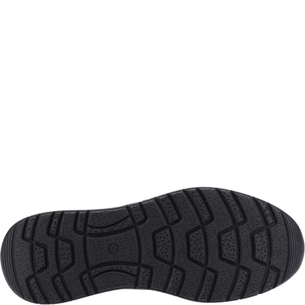 Hush Puppies COLE Mens Trainers Black Nubuck