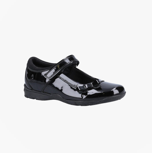 Hush Puppies CARRIE Girls School Shoes Black