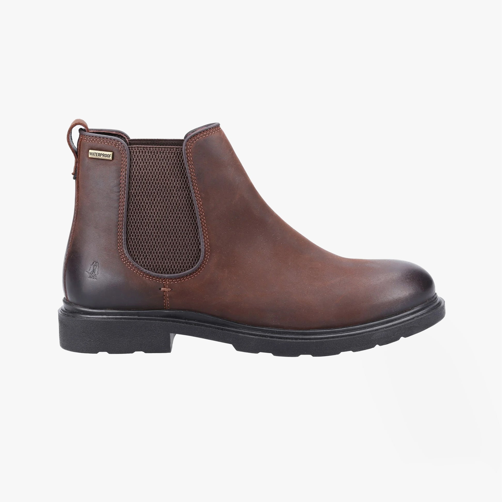 Hush Puppies PRESTON Mens Chelsea Boots Brown