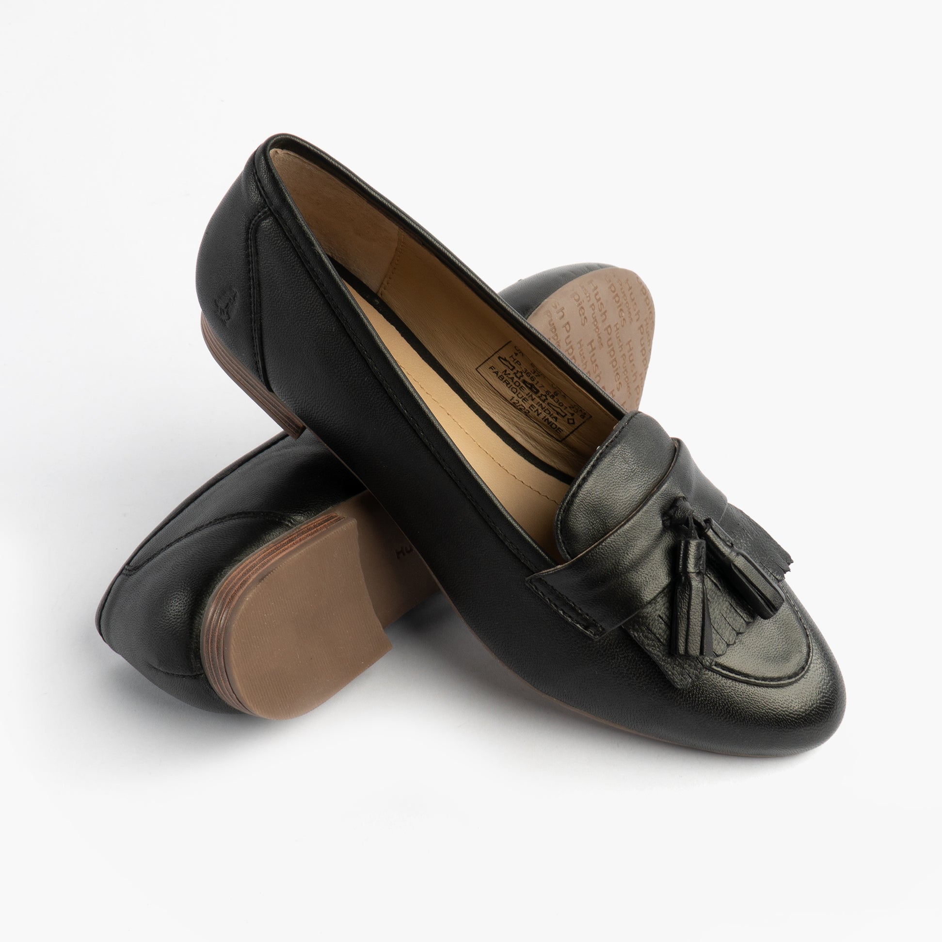 Hush Puppies MARISSA TASSEL Womens Loafers Black