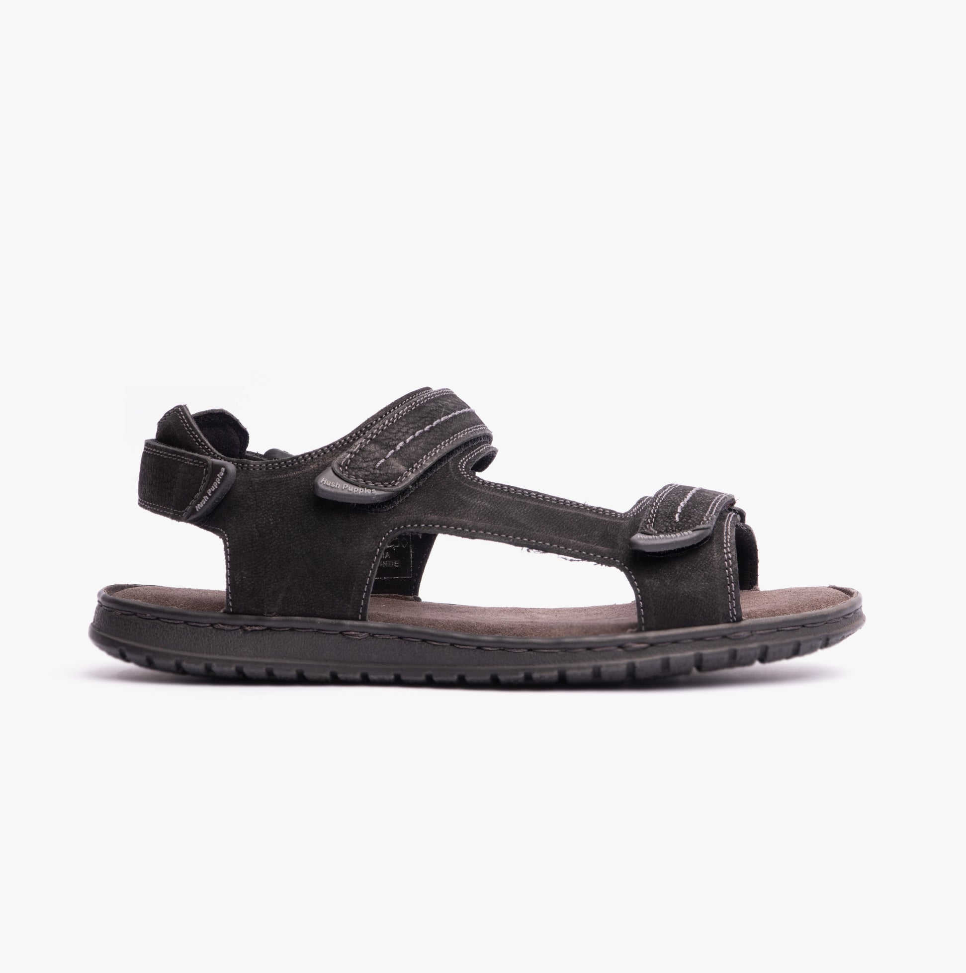 Hush Puppies NEVILLE QUARTER STRAP Mens Sandals Black