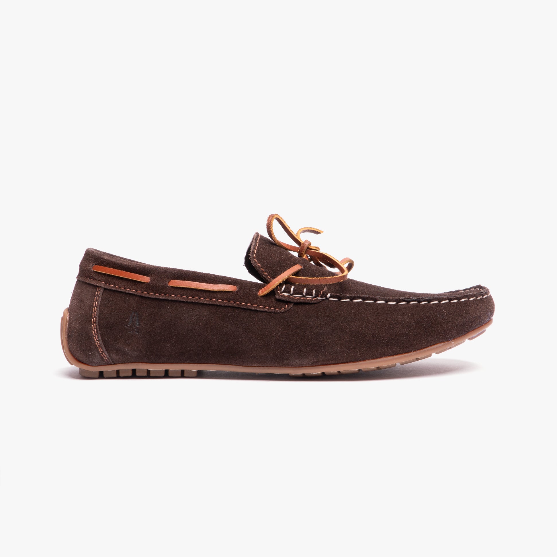 Hush Puppies REUBEN Mens Boat Shoes Brown