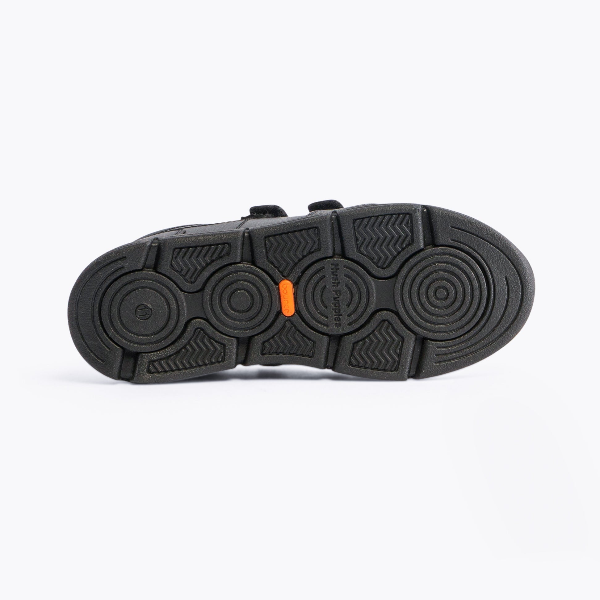 Hush Puppies LUCAS Boys Leather School Shoes Black