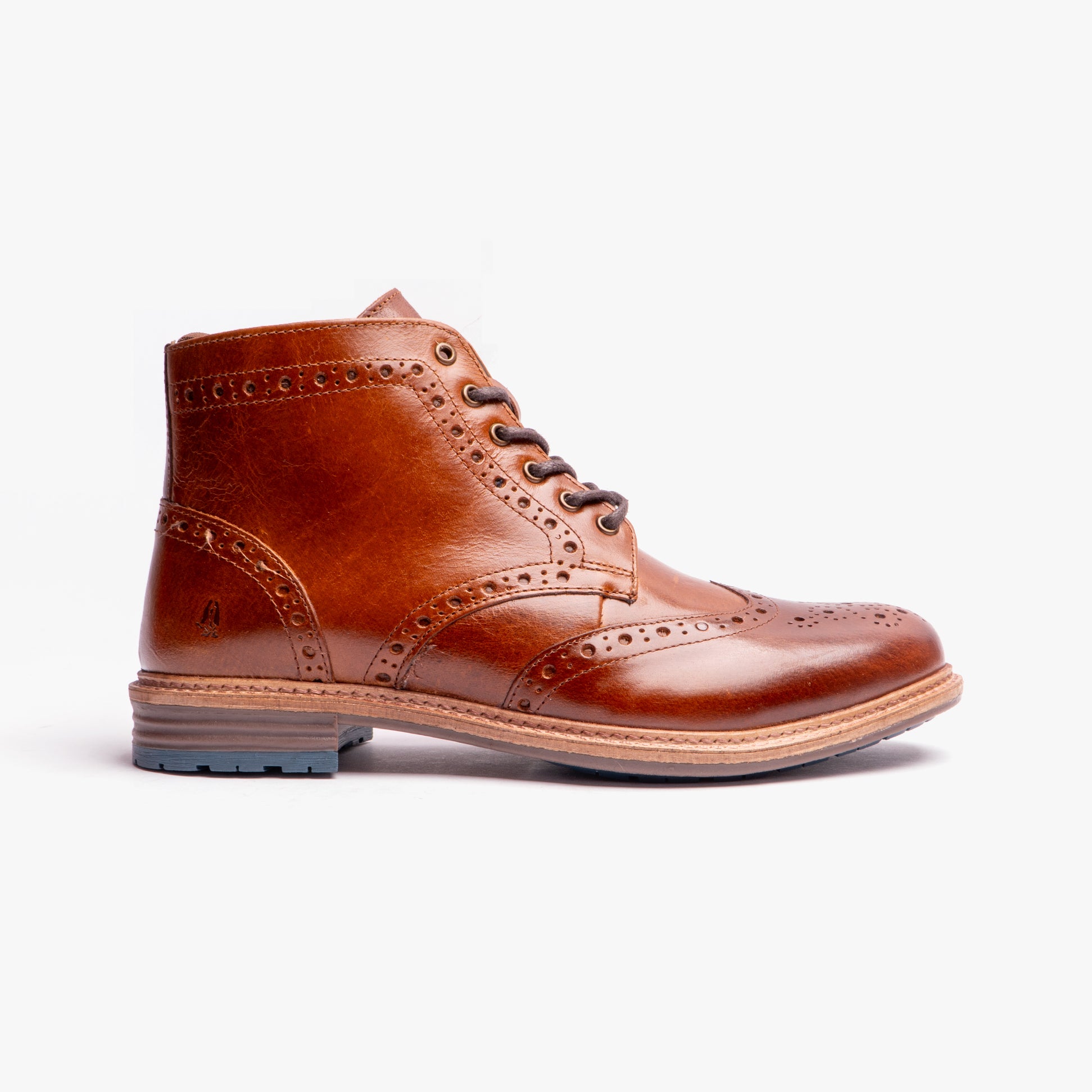 Hush Puppies JOSHUA BROGUE Mens Boots Tan