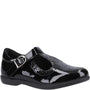 Hush Puppies BRITNEY Girls School Shoes Black Patent