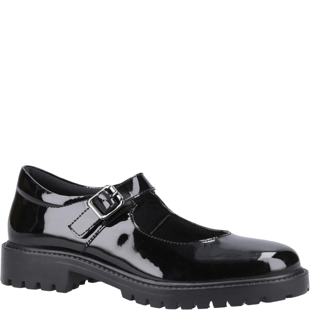 Hush Puppies AURORA PATENT Girls Shoes Black