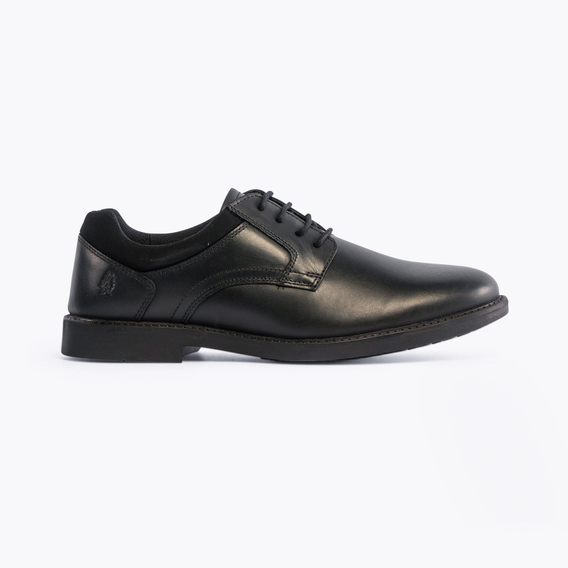Hush Puppies TOMMY Boys Leather School Shoes Black