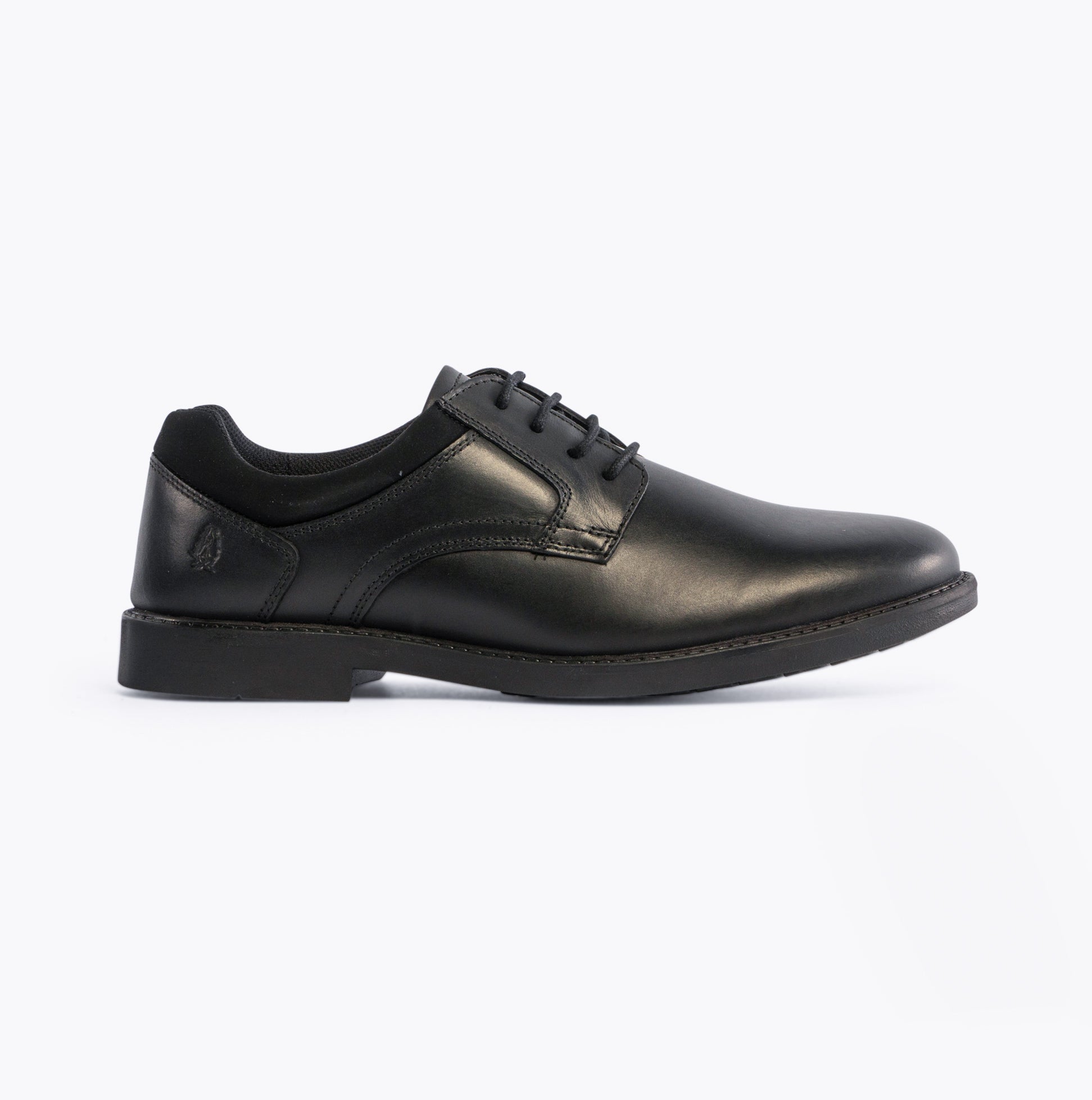 Hush Puppies TOMMY Boys Leather School Shoes Black
