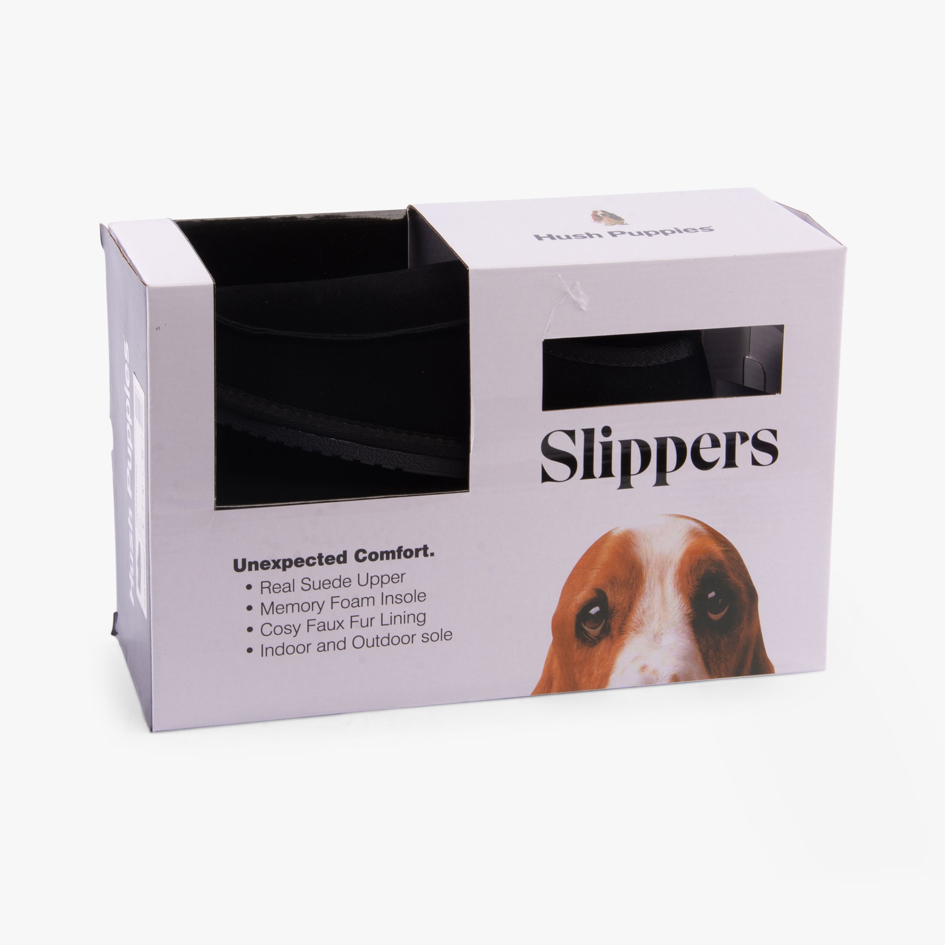 Hush Puppies CHARLES Mens Slippers Black