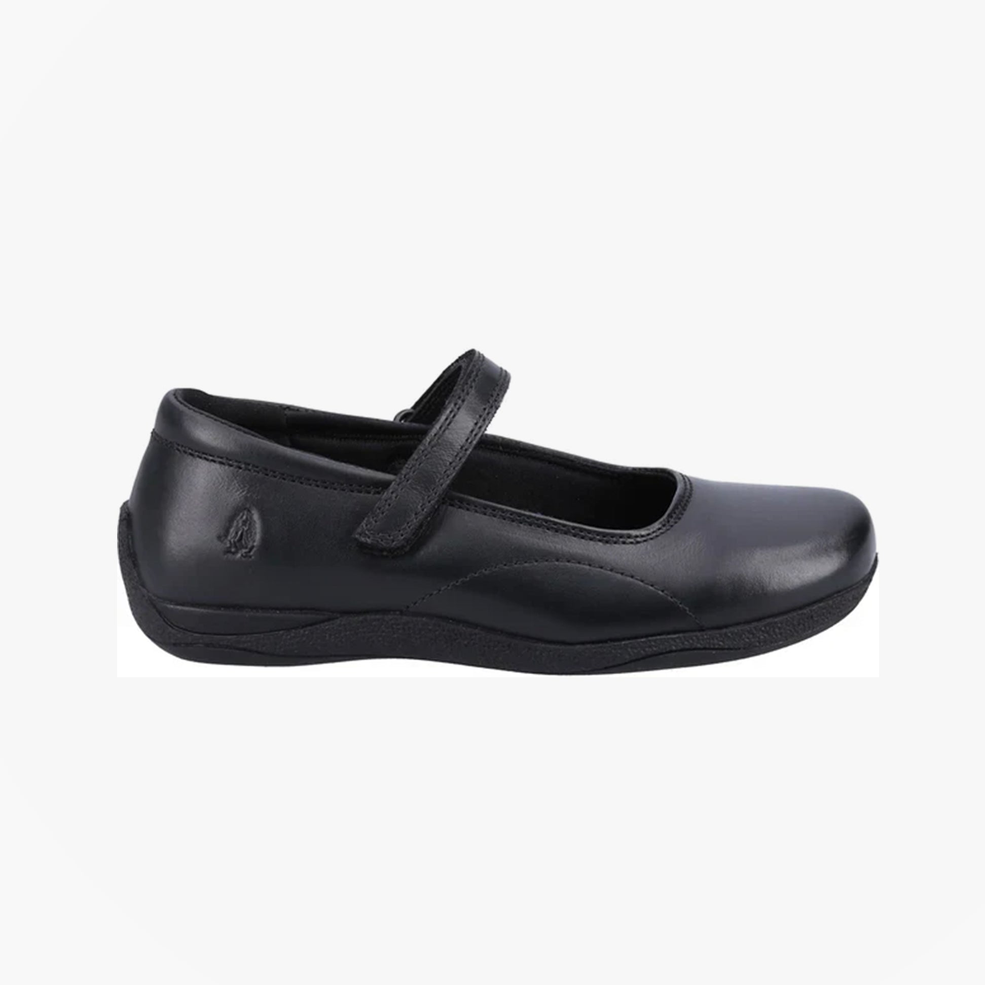 Hush Puppies ARIA Girls Leather School Shoes Black
