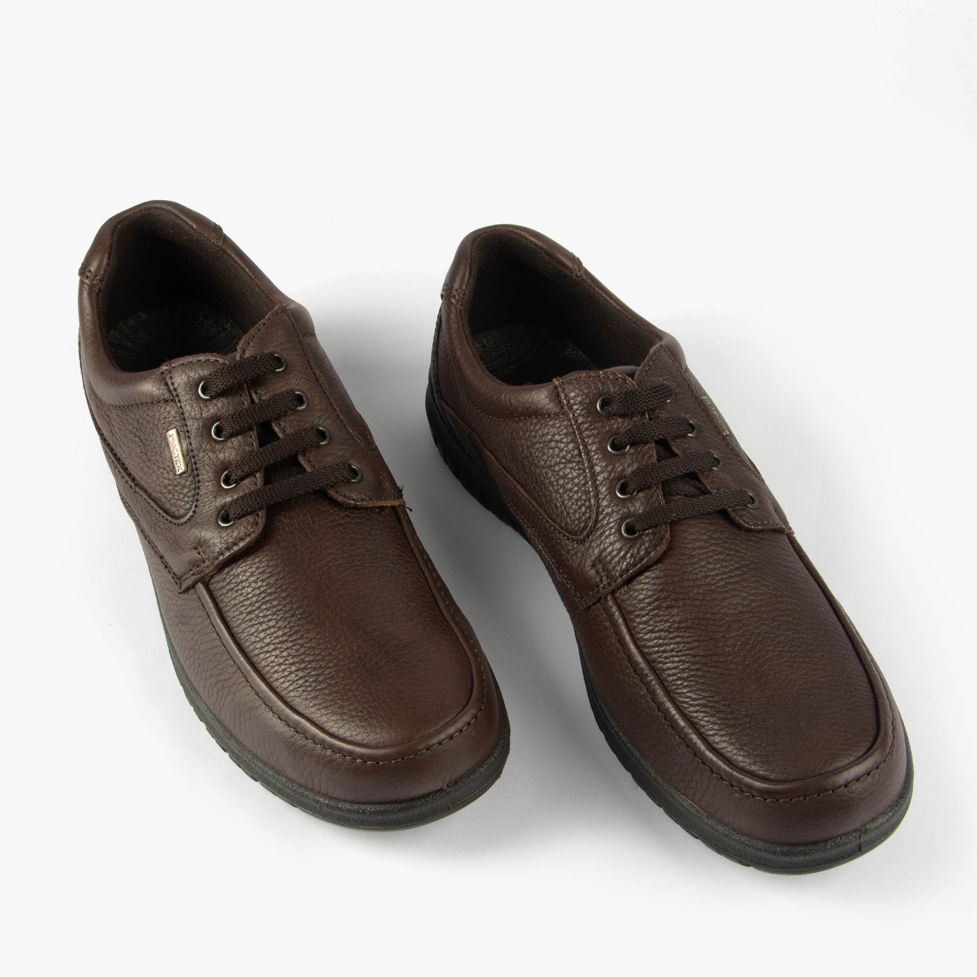 IMAC LENNIE Mens Grain Leather Apron Shoes Brown