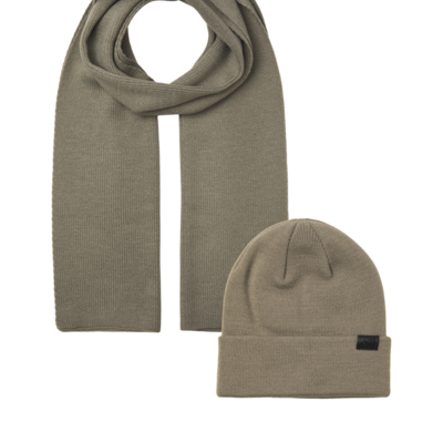 Jack & Jones JOLLY KNIT Mens Scarf & Beanie Giftset Overland Trek