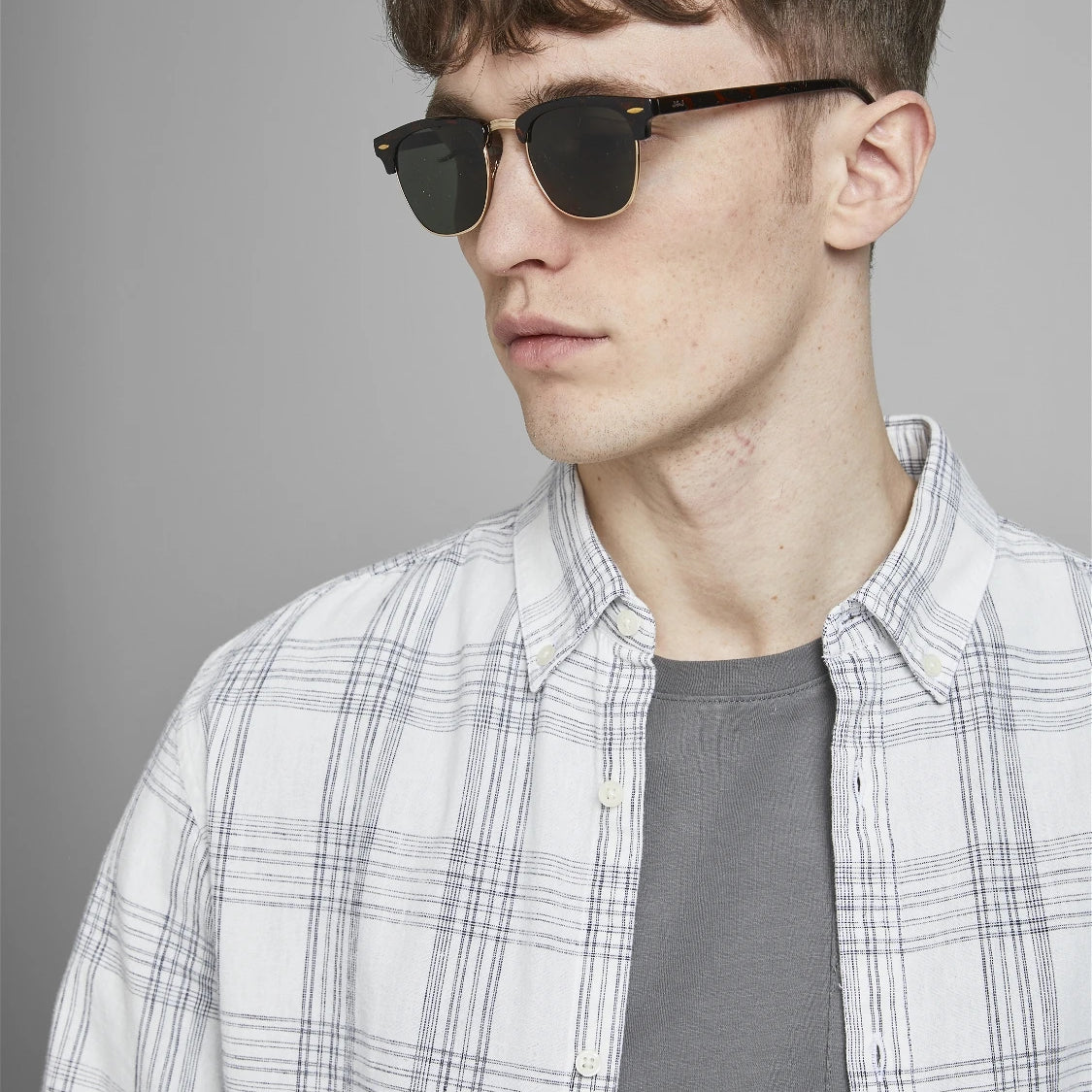 Jack & Jones RYDER Mens Sunglasses Black Coffee