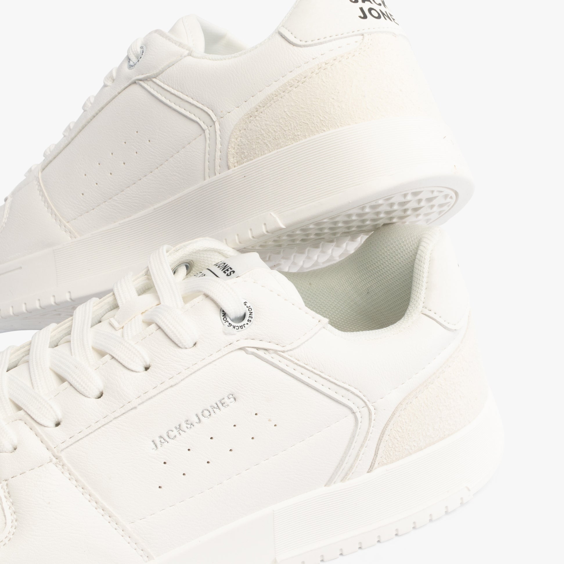 Jack & Jones EALING PU Mens Trainers White/White